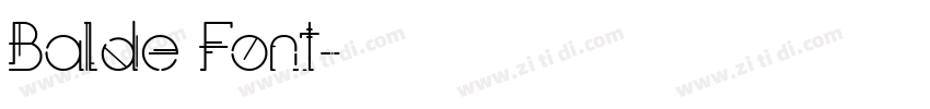 Balde Font字体转换